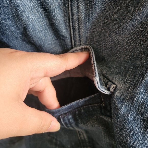 XL Mossimo Juniors/Womens Jean Cotton Utility Jacket - Picture 5 of 7